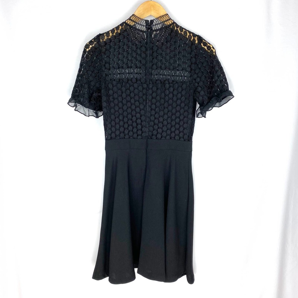 Chelsea28 Dress Black Lace Formal 2 - Picture 2 of 7